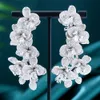 Missvikki luxe magnifique boucles d'oreilles pour les femmes mariée fête de mariage Occasion haut brillant bijoux Super romantique cadeau 240124