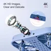 Drones Mini Drone 8K 4K Kameralı Quadcopter Gerçek Zamanlı Şanzıman Cep UFO Küçük Uzaktan Kumanda Uçak Oyuncak Çocuk Çocuk Hediyesi YQ240213