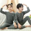 Otoño Bebé Niños Ropa interior térmica Conjuntos de ropa para niños Ropa de dormir sin costuras para niños Niñas Conjuntos de pijamas Ropa de invierno para adolescentes 240130