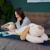 100/130/150CM Huge Soft Body Long Dog Plush Pillow Stuffed Animal Home Decoration Sofa Cushion Children Girl Holiday Gift Toys 240125