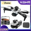 DRONES TOSR NEW LU200ミニドローン4KプロフェッショナルFPV 3 HDカメラRCヘリコプター障害物Quadcopter Toys Gifts Dron YQ240213