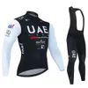 2023 UAE Autumn Cycling Jersey Set Men Lengdry bicycle Clothing mtb Maillot Ropa Ciclismo Road Bike Sports Wear 240131