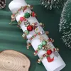 Charm Bracelets Christmas Series Women's Children Beads Bracelet Candy Color Apple Bell Snow Design Pin Accessories Year Wholesale Gifts