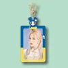 Cadres 1pc 12.5cm Kpop Belle porte-carte acrylique Porte-clés ID Badge Idol Pocard Manches de protection Papeterie Pendentif Cadeau