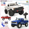 WPL C24 Full Scale RC Auto 24G 4WD Rock Crawler Elektro Buggy Klettern Lkw LED Licht Onroad 116 Für Kinder Geschenke Spielzeug 240118