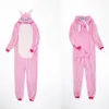 Kvinnors sömnkläder vuxna djur pyjamas tecknad söm set anime kigurumi kvinnor män varm flanell huva