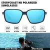 Solglasögon 2024 Square Outdoor Sports Cycling Men's Polarised Driver Driving Fishing for Men Gafas de Sol Vintage