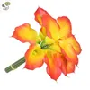 Dekorativa blommor simulering 12 huvud mjukt lim calla lily mini artificiell blommor specialskytte rekvisita