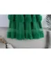 Skirts 2024 Sweet Cake Tulle Skirt Women Elegant Midi Long High Waist A Line Female Winter Yellow Green Party Lady