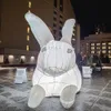 wholesale Giant 20ft Inflatable Rabbit Easter Bunny model Invade Public Spaces Around the World with LED light