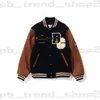 Designer Men Jacket Sport Jackets Loose Varsity Jacket Bapes Flocking Leather Long Sleeves Baseball Coat Uniform Jacket Single Breasted Warm Jackets 413