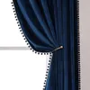 52Wx63L Blackout Curtain Living Room Christmas Curtains for Bedroom Curtains 2 Pieces Modern Home Decoration Partition Blinds 240118