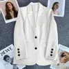 Elegante senhora do escritório blazers para mulheres moda manga longa único botão blazer casacos jaquetas outerwears 240123