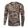 Long Sleeve Camouflage T shirt Men Fashion T-shirts Military Army T-shirt Mens Clothing Camo Tops Outdoors Camisetas Masculina 240129