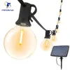 1005025ft Solar Led Light Outdoor G40 Plastic Bulb LED Garden Fairy Patio String Lights Wedding Party Decoration 240127