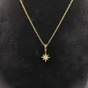 Collana di gioielli di marca di moda Nuova collana di lusso Amuleto della stella polare marittima in oro giallo 18 carati