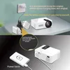 Hem HD Video Projector Mini Outdoor Wireless med skärmbildfunktion Kompatibel USB -uppladdningsbar projektion 240125