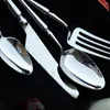 Servis uppsättningar europeiska små midja rostfritt stål gaffel middag Använd Western Steak Dining Table Fork (Silver)