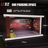 1/32 1/24 1/18 Schaal Verlichting Parkeerplaats Assemblagespeelgoed Diecast Legering Model Auto Garage DIY Scène Collectie Display Speelgoedauto Cadeau 240131