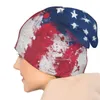 Berets American Flag - Grunge Knit Hat Sunhat Beach Outing Trucker Hats Męskie kobiety