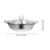 Double Boilers Stainless Steel Cookware Stock Pot Cooking With Divider Pan Kitchen Divided Cooker Multi-purpose