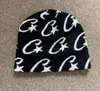 편지 Jacquard Beanie Bonnet Y2k Beanies Mea Culpa Womens Cap Winter for Women Hats 액세서리 240124
