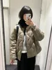 Women's Trench Coats Autumn And Winter Women White Duck Down Stand Collar Warm Jacket