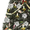 Декоративные цветы 24 шт. Поддельные рождественские украшения Декор дерева поставки Луковый порошок Моделирование букета