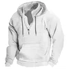 Herren-Kapuzenpullover, Kapuzenpullover, Viertelreißverschluss, Kapuze, einfarbig, Sport, Outdoor, Alltag, Urlaub, Streetwear, The Purge Pullover