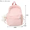 School Bags 2024 Cool Small Women Backpack Female Waterproof Nylon Shoulder Bag Pink Kawaii Cute Bookbag Schoolbag For Teenage Girls Child