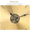 ウォールクロック中国スタイルの真鍮時計ハイエンド装飾的なクォーツリビングルームファッション