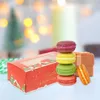 Contenitori da asporto 10 pezzi Regalo al cioccolato Scatola di macaron Scatole di biscotti di Natale Carta di Natale Caramelle per feste di nozze per la sposa