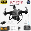 Drones KY908 Mini Drone 4K Professional High-definition Aerial Photography RC Helicopter Returns Four Axis Aircraft with One Click YQ240211