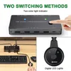 Switch KVM tipo C 4K 60Hz 2 computer condividono 1 monitor 4 dispositivi USB Hub compatibile con HDMI Thunderbolt 3 PD 87W Power Delivery