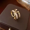 18k gold snakee anillo ring band ring jewelry 3 colour serpentii rings size 6 Size 7 8 9 ring rings gold serpentii letter lover Ring exquisite twist Rings set gifts