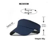 Bérets Chapeaux de soleil d'été Hommes Femmes Coton Visière réglable Protection UV Top Vide Solide Sport Tennis Golf Courir Crème solaire Casquette de baseball