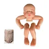 NPK 19inch Already Painted Reborn Doll Parts Quinlyn Cute Sleeping Baby 3D Painting with Visible Veins Cloth Body Included 240122