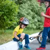 Guanti da ciclismo 1 paio Sport per bambini Mezze dita Alpinismo per bambini Baseball verde all'aperto