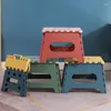 Camp Furniture Mini-Klapphocker aus verdicktem Kunststoff, tragbarer Outdoor-Picknick-Familien-Campingstuhl