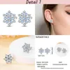 Hoop Earrings 2024 Original 925 Sliver Earring Pave CZ For Women Girls Female Engagement Party Fine Luxury Jewelry