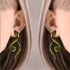 Vankula 2PCS Glass Ear Spiral Taper Weight Hanger Twist Earring Mätare Stretching Expander Piercing Body Jewelry 240130