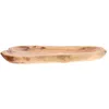 Schüsseln Holz Dessert Salatteller Obst Bambus Servierplatte Brett Unregelmäßiges Tablett