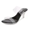Sandalen täglich lässig High Heel für Damen Sommer Shopping Kristall Damen mittlere Schuhe Sandalen