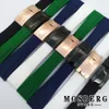 Uhrenarmbänder Armband 20mm Hohe Qualität Schwarz Weiß Grün Blau Farbe Gummi Edelstahl Schnalle Uhren Zubehör Parts186K