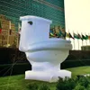 6 mH (20 piedi) Con ventilatore Modello gonfiabile gigante promozionale del sedile del WC pubblicitario personalizzato Closestool gonfiabile per l'evento del piano di gioco