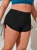 Roupa de banho feminina monocromático canto plano maiô para mulher biquíni preto praia shorts plus size natação na moda 2024