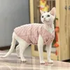 Cat Costumes Sphinx Jumpsuit Hairless Sweater Thicken Cotton Vest Winter Warm Sphynx Comfortable Clothes