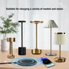 Table Lamps Dimmable LED Lamp In Aluminum Waterproof IP54 Home Decorations 5200 MAh USB Charging Desk For Bedroom