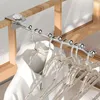 Krokar justerbar metallkrokkläder förvaring rack balkong sängkläder garderob torkningsreäck liten multifunktionell arrangör