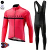 Vintermorvelo Team Cycling Set 9D Gel Pad Long Sleeve Thermal Fleece Jerseys Men Maillot Ropa Ciclismo Clothing 240202